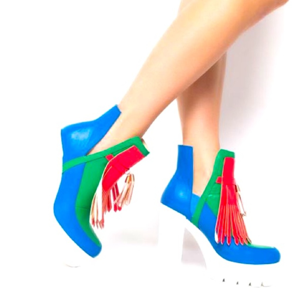 Azalea Wang Chelsea Ultra Platform Mary Jane Booties